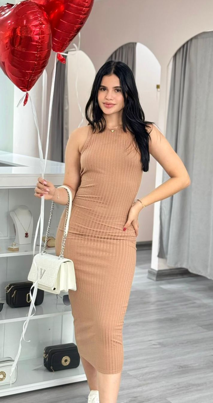 VESTIDO ALMA CAFE